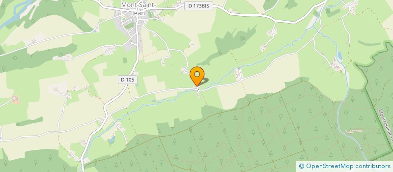 localisation de l'entreprise EARL DU VAU DE JOUE  MONT SAINT JEAN