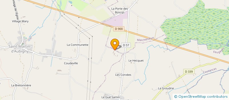 localisation de l'entreprise EARL DU VAUPLAIN à SAINT-MARTIN-D'AUBIGNY