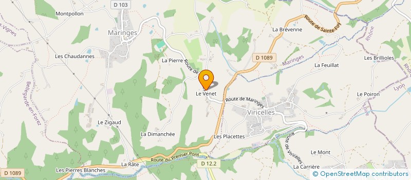 localisation de l'entreprise EARL DU VENET à MARINGES