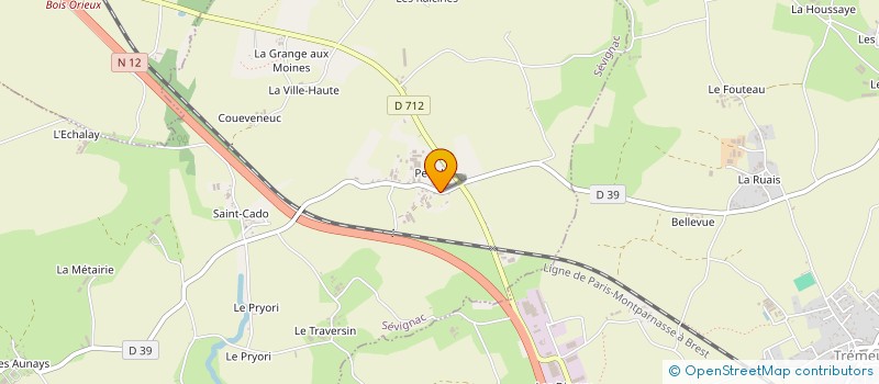 localisation de l'entreprise EARL DU VERGER à SEVIGNAC