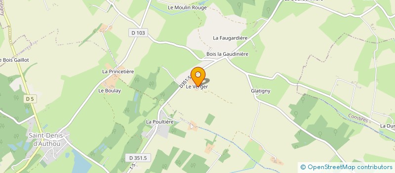 localisation de l'entreprise EARL DU VERGER à LUIGNY