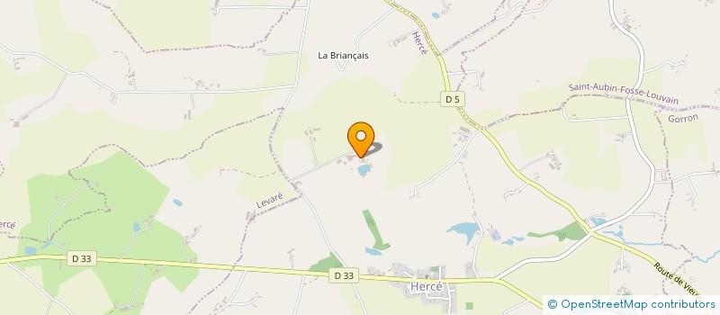 localisation de l'entreprise EARL DU VERGER  HERCE