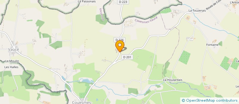 localisation de l'entreprise EARL DU VERGER FLEURI à COUESMES-VAUCE