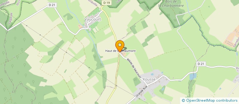 localisation de l'entreprise EARL DU VERMAUMONT à XOUSSE