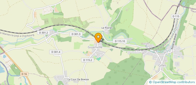 localisation de l'entreprise EARL DU VERT à GUAINVILLE