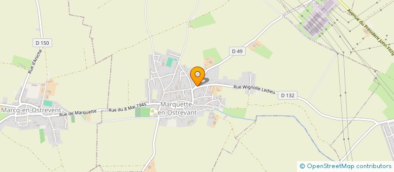 localisation de l'entreprise EARL DU VERT GALANT  MARQUETTE-EN-OSTREVANT