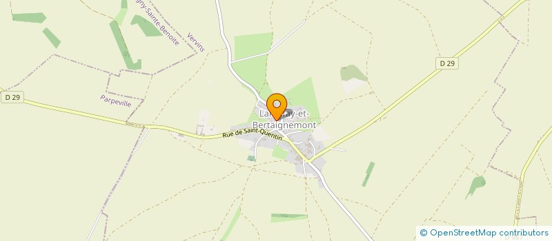 localisation de l'entreprise EARL DU VERT GALANT à LANDIFAY-ET-BERTAIGNEMONT