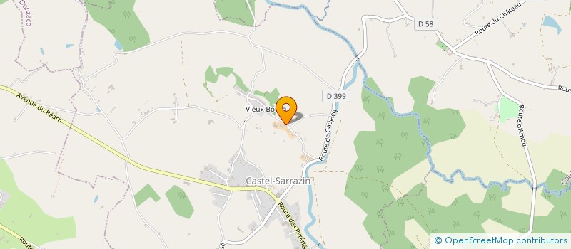 localisation de l'entreprise EARL DU VIEUX BOURG  CASTEL-SARRAZIN