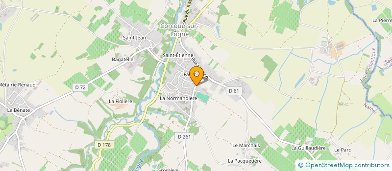 localisation de l'entreprise EARL DU VIEUX CHATAIGNIER à CORCOUE-SUR-LOGNE