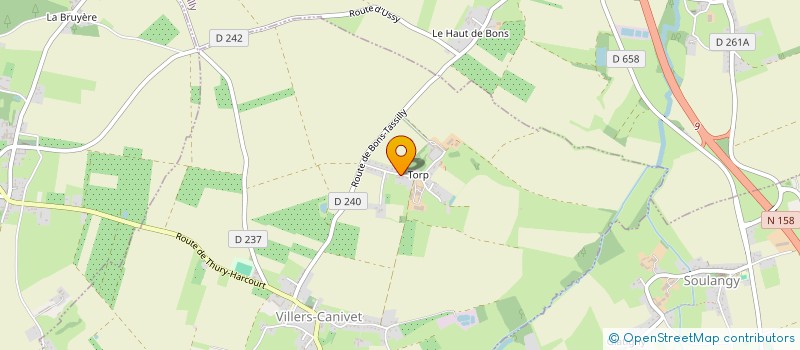 localisation de l'entreprise EARL DU VIEUX MOULIN  VILLERS-CANIVET