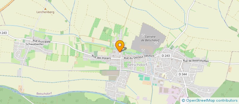 localisation de l'entreprise EARL DU VILLAGE  BETSCHDORF