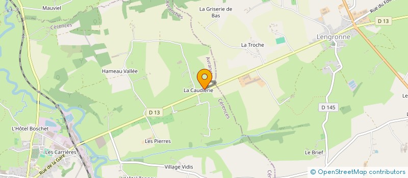 localisation de l'entreprise EARL DU VILLAGE PLANTEGENEST à CERENCES