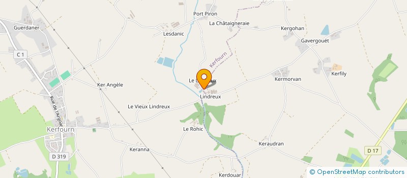 localisation de l'entreprise EARL DU VIVIER à KERFOURN