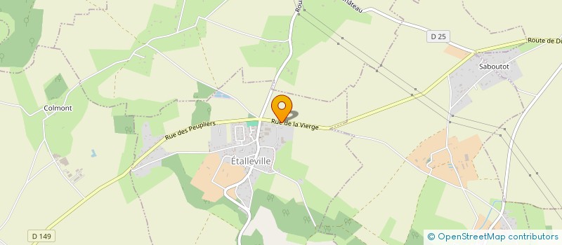 localisation de l'entreprise EARL DU VIVIER  ETALLEVILLE