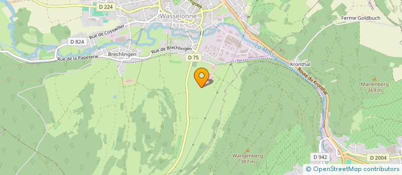 localisation de l'entreprise EARL DU WANGENBERG  WASSELONNE