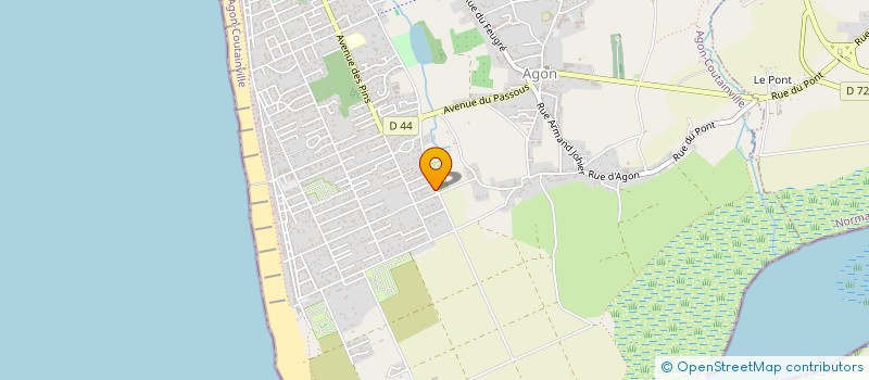 localisation de l'entreprise EARL DUBOSCQ à AGON-COUTAINVILLE