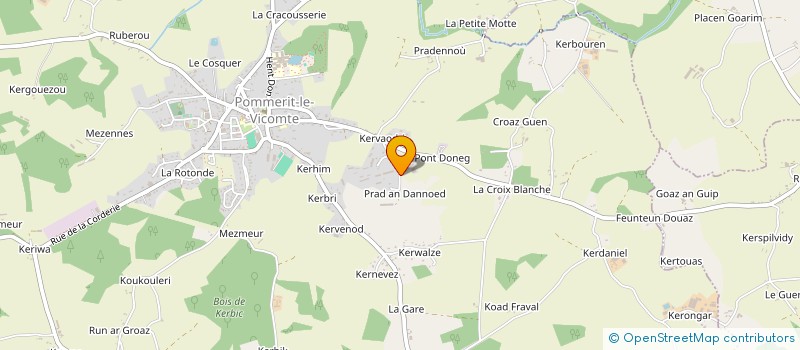 localisation de l'entreprise EARL DUCHEMIN LETENDRE  POMMERIT-LE-VICOMTE