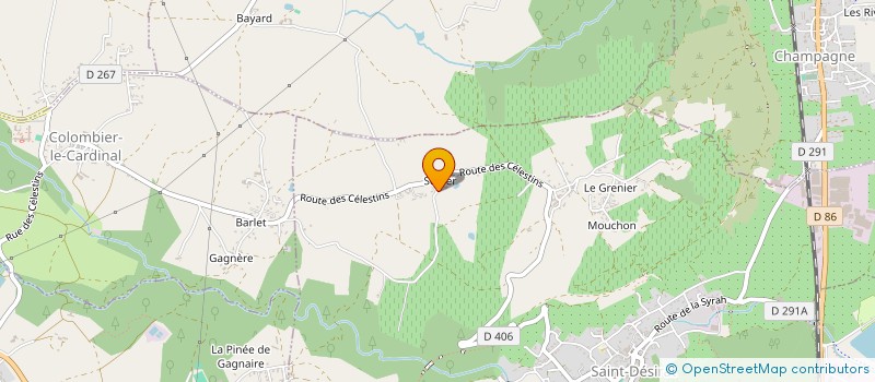 localisation de l'entreprise EARL DUCLAUX à SAINT-DESIRAT