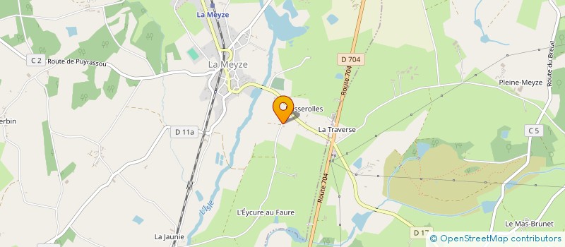 localisation de l'entreprise EARL DUFOUR CHASTRE à LA MEYZE