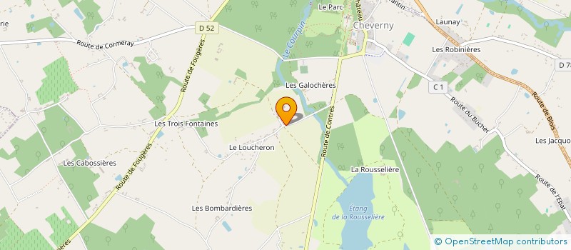 localisation de l'entreprise EARL DUFRAISSE à CHEVERNY