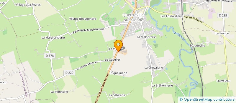 localisation de l'entreprise EARL DUGUE à QUETTREVILLE-SUR-SIENNE