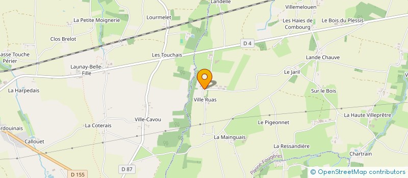localisation de l'entreprise EARL DUGUEPEROUX ROUAUX à PLEINE-FOUGERES