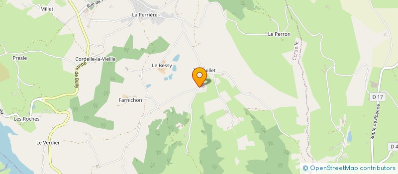 localisation de l'entreprise EARL DUINAT à CORDELLE