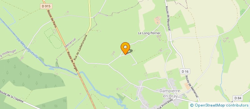 localisation de l'entreprise EARL DUMONT DE BEUVREUIL  DAMPIERRE-EN-BRAY