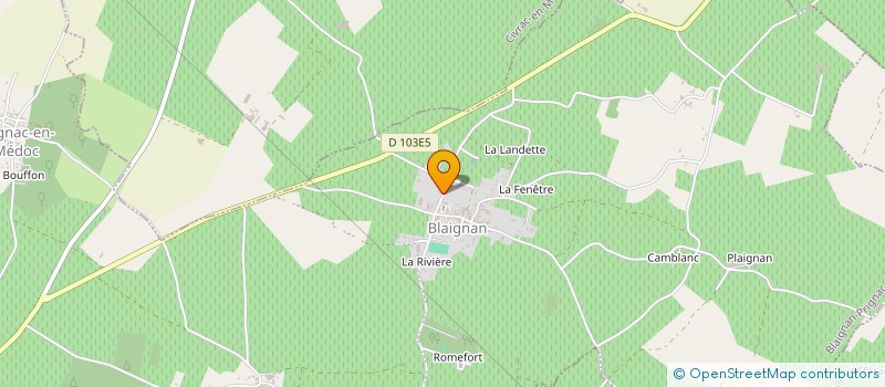 localisation de l'entreprise EARL DUPA  BLAIGNAN-PRIGNAC