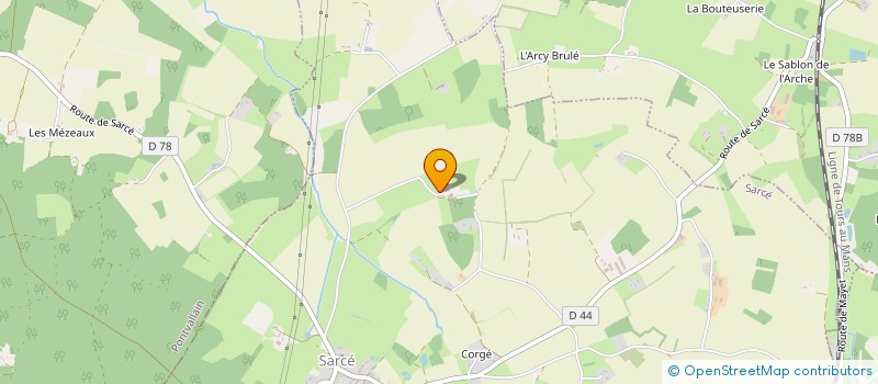 localisation de l'entreprise EARL DUPIN  SARCE