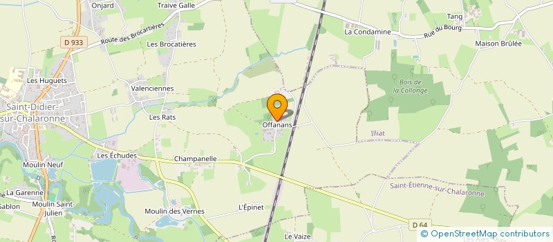 localisation de l'entreprise EARL DUPONT à SAINT-DIDIER-SUR-CHALARONNE