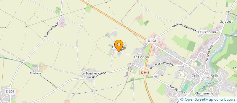 localisation de l'entreprise EARL DUPUIS LE PETIT LOGIS à AIGONDIGNE