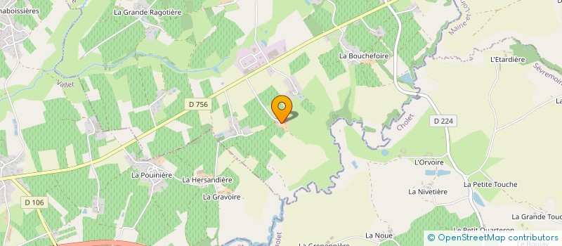 localisation de l'entreprise EARL DURAND à LA REGRIPPIERE