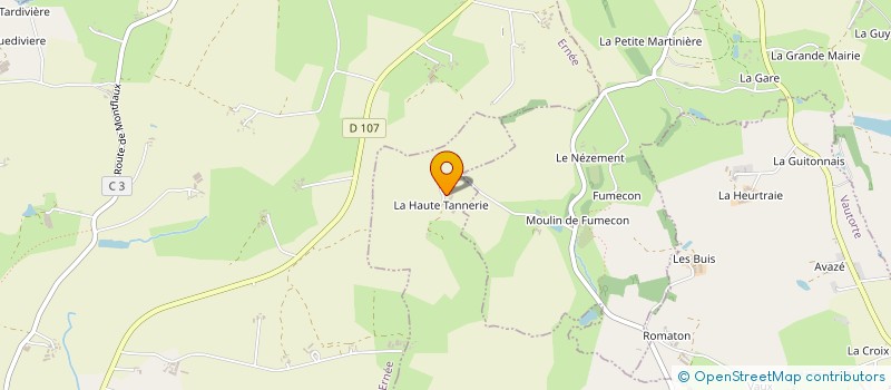 localisation de l'entreprise EARL DURAND à MONTENAY