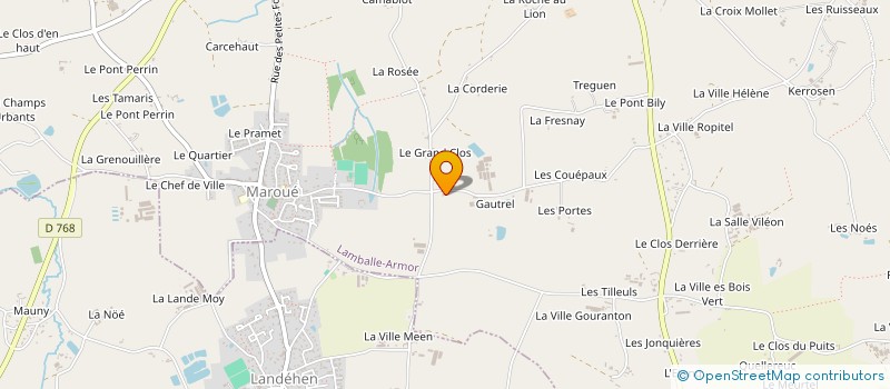 localisation de l'entreprise EARL DURAND RUELLAN à LAMBALLE-ARMOR