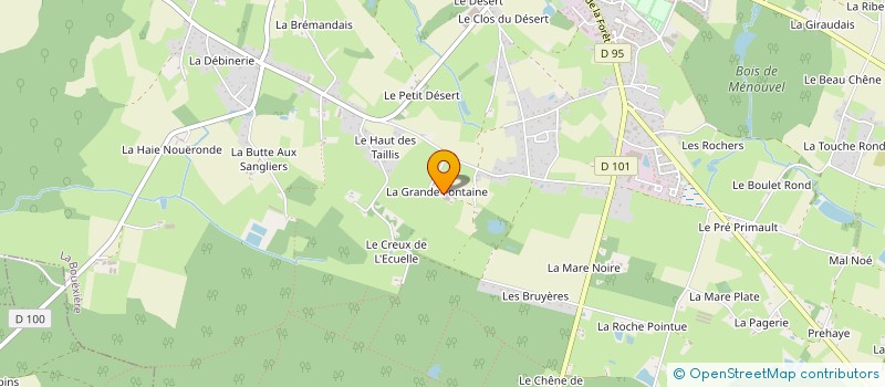 localisation de l'entreprise EARL DUTE PHILIPPE à LA BOUEXIERE