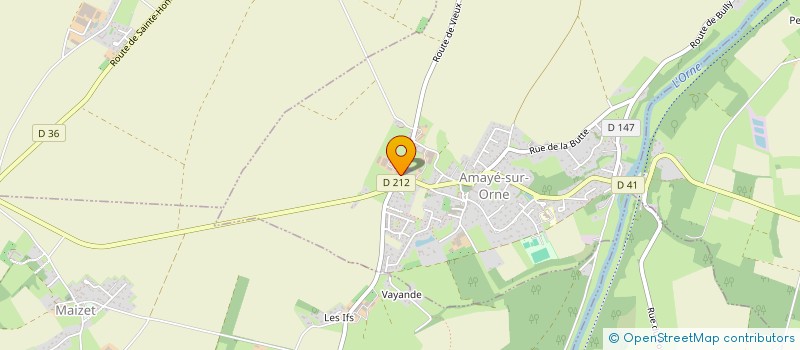 localisation de l'entreprise EARL DUVAL  AMAYE-SUR-ORNE