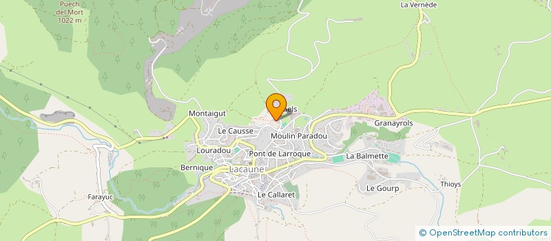 localisation de l'entreprise EARL DUVERNAY  LACAUNE