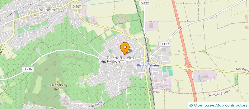 localisation de l'entreprise EARL EBER  BISCHOFFSHEIM