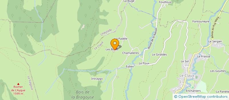 localisation de l'entreprise EARL EBULIT à LE CLAUX