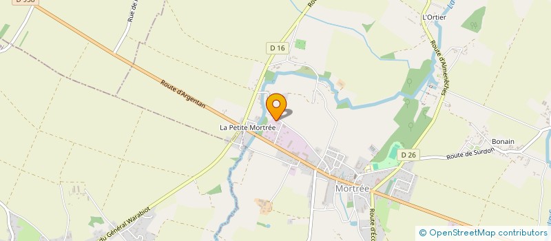 localisation de l'entreprise EARL ECURIE A-C BOUGON à MORTREE