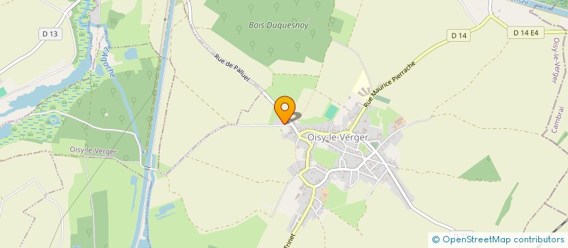 localisation de l'entreprise EARL ECURIE DE LA MONIE à OISY-LE-VERGER