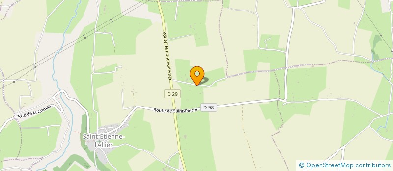 localisation de l'entreprise EARL ECURIE DE LUZ à ST ETIENNE L ALLIER