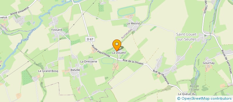 localisation de l'entreprise EARL ECURIE E.-H.-LECOT  AURSEULLES