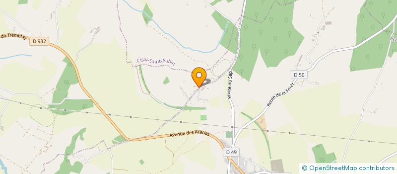 localisation de l'entreprise EARL ECURIE JYL à ORGERES