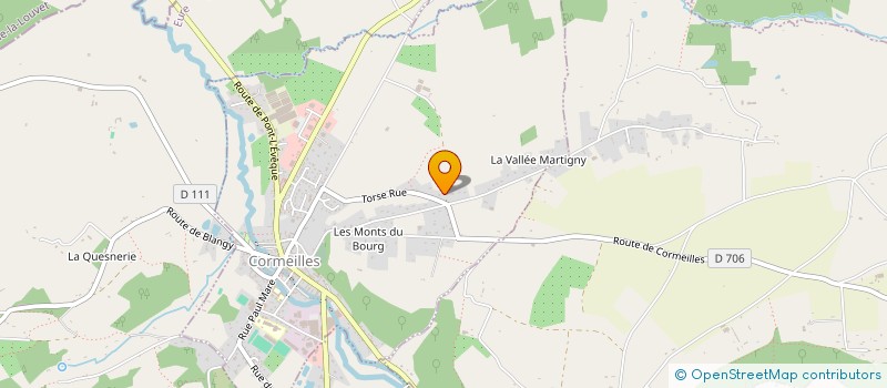 localisation de l'entreprise EARL ECURIE LA VALLEE MARTIGNY à ST-SYLVESTRE-DE-CORMEILLES