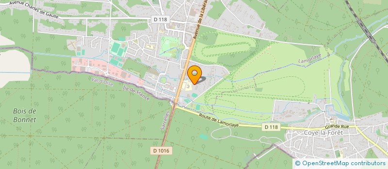 localisation de l'entreprise EARL ECURIE LAMORLAYE EQUESTRE  LAMORLAYE