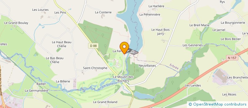 localisation de l'entreprise EARL ECURIE LE MONZE à VITRE