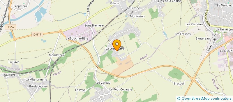 localisation de l'entreprise EARL ECURIE NAVEIL EQUITATION  NAVEIL