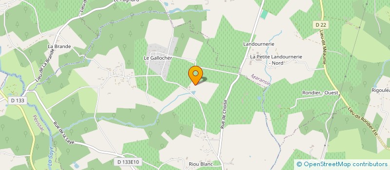 localisation de l'entreprise EARL ECURIE VIMOND  SAINT-CIERS-D'ABZAC